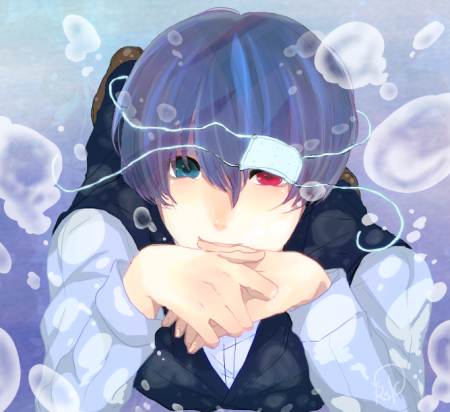 「No title」を聴いていたら描きたくなったもの。フォロワーさんに線画を塗って頂いて…幸せでした。