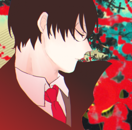 ツイッターのアイコン。背景がやけにうるさい