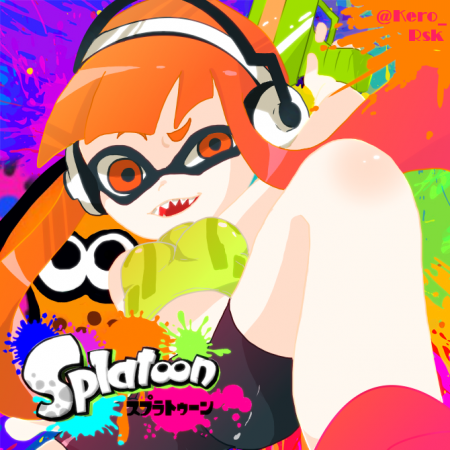 初めて描いたスプラトゥーン！楽しいです。